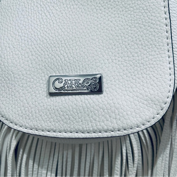 Carlos Santana White Fringe Crossbody Bag - Picture 10 of 10